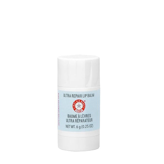 First Aid Beauty - Ultra Repair Lip Balm, Instant Hydration and Moisture for Soft, Supple & Plump Lips, Concentrated Formula of Botanical Oils, Butters & Waxes, Cruelty Free, 0.25 oz