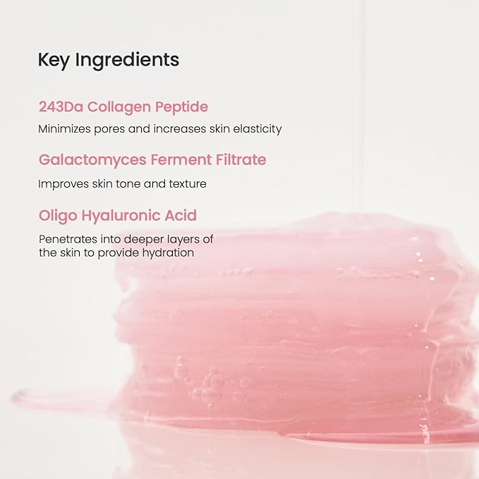 Biodance Collagen Gel Toner Pads, Pore Minimizer for Face, Improving Elasticity, Plumping Toner Pads for Sensitive Skin, Korean Skin Care, Gifts for Womenㅣ4.93 fl.oz.(140g)*60Pads