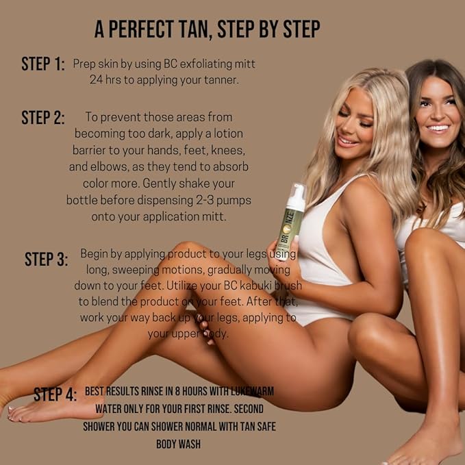 Bronze Cactus Double Dipped -Ultra Dark Tanning Mousse | Easy Application & Instant Gratification | Dries Immediately Without Leaving You Sticky | Non-Scented, Streak Free (Dark)