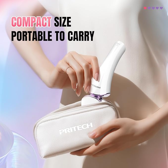 PRITECH Electric Razor for Women - Rechargeable Shaver for Women Portable Lady Shaver for Legs, Arm, Underarms, Bikini, USB Rechargeable, Wet & Dry Waterproof Bikini Trimmer for Woman, Purple
