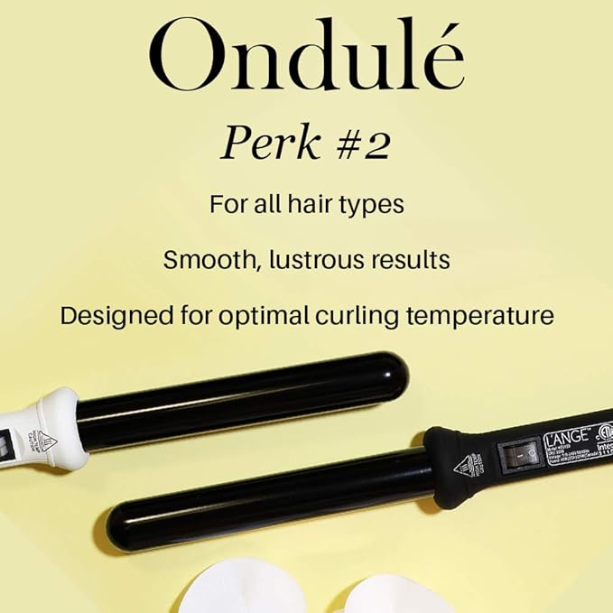 L'ANGE HAIR Ondulé 32 MM Ceramic Curling Wand | Professional Hot Tools Curling Iron 1.25 Inch | Salon Hair Styling Wands for Beach Waves | Best Hair Curler Wand for Frizz-Free, Lasting Curls
