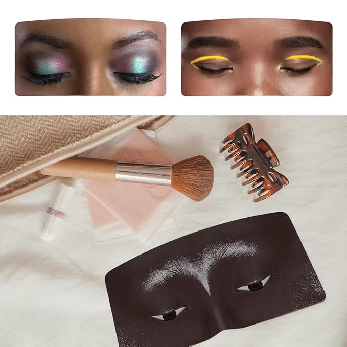 Makeup Mannequin Face, 3D Silicone Makeup Practice Face/Makeup