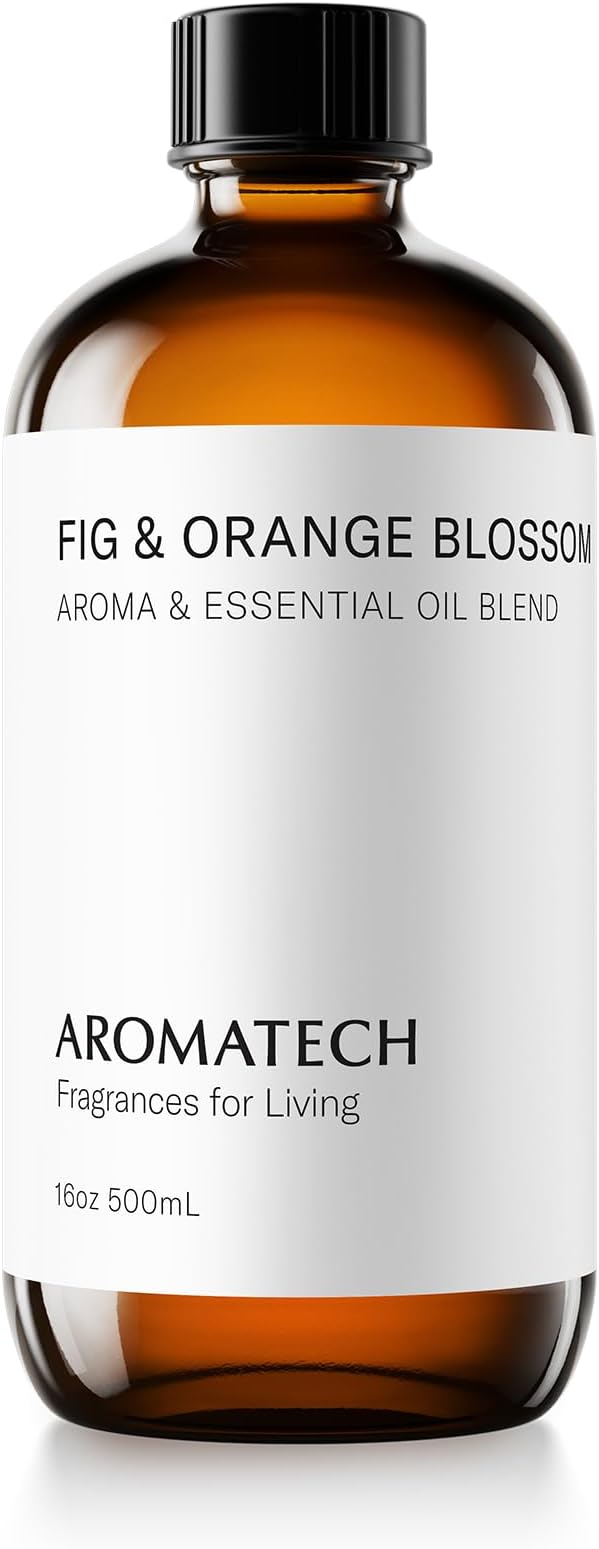 Aromatech Fig & Orange Blossom Aroma Essential Oil Blend: Hotel Inspired Aromatherapy with for Ultrasonic Diffusers & Nebulizers (16 Fl Oz (Pack of 1))