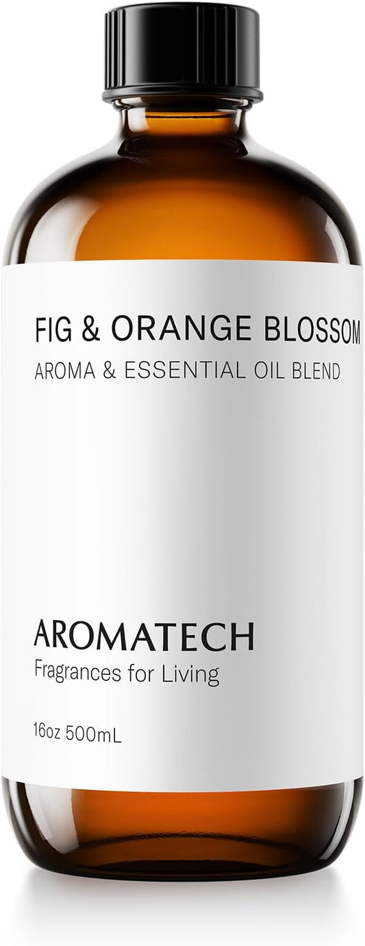 Aromatech Fig & Orange Blossom Aroma Essential Oil Blend: Hotel Inspired Aromatherapy with for Ultrasonic Diffusers & Nebulizers (16 Fl Oz (Pack of 1))