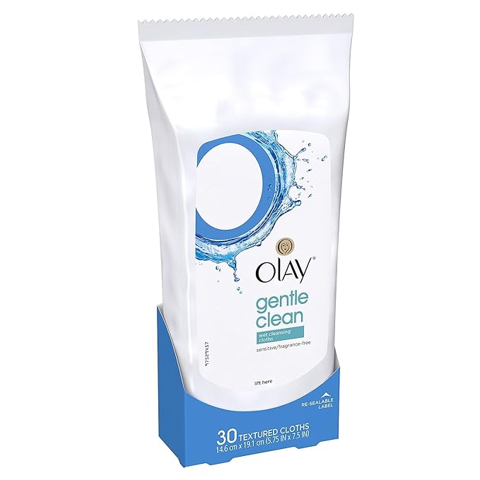 Olay Cleanse Gentle Facial Cloths, Fragrance Free, 30 count
