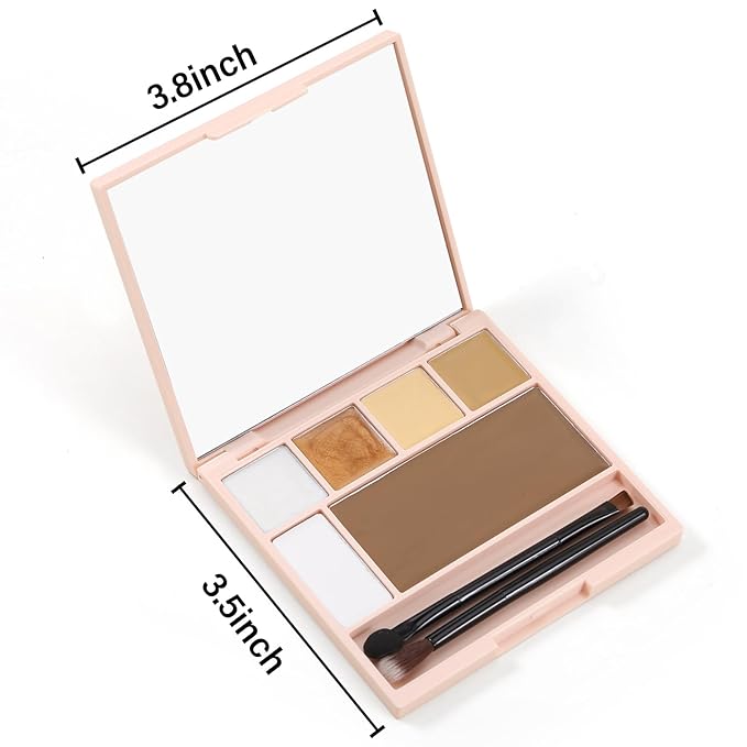 Boobeen 6 Colors Cream Contour Makeup Palette, Highlighter