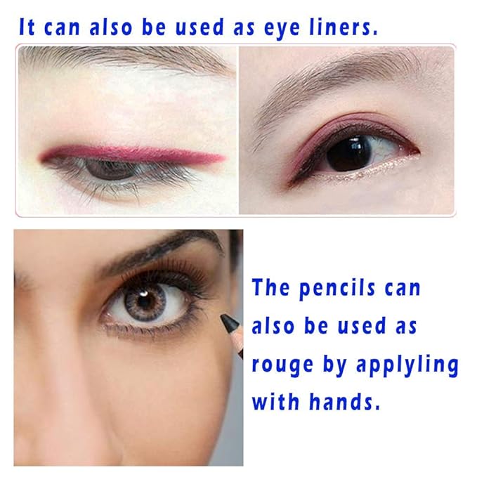 Natural Lip Liner Lipstick Pencils, 12 Colors, Waterproof, Long Lasting, Easy to Apply & Remove, 12 PCS Lip Liner set