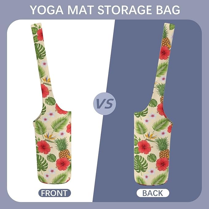 Yoga Mat Bag for Women, Stylish Yoga Mat Tote Sling Carrier Bag, Long Strap Exercise Mats Totes Sport Storage Bag