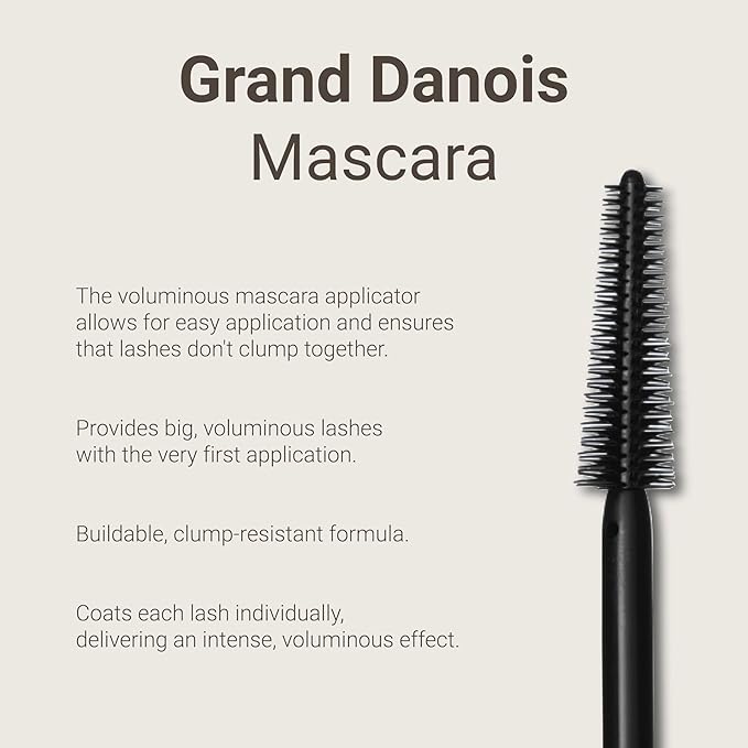 Sandstone Scandinavia Hypoallergenic Mascara for Sensitive Eyes – Black – Smudge-Proof & Sweat-Resistant – Lengthening & Volumizing – Vegan, Fragrance-Free