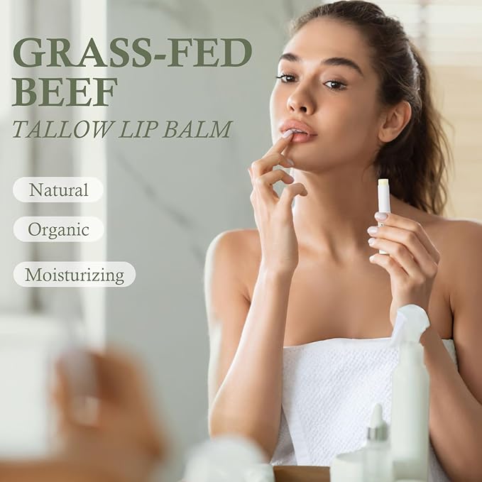 Tallow Lip Balm, Natural Lip Balm,
