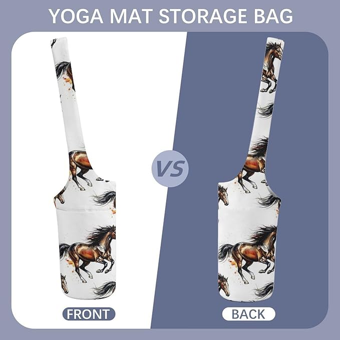 Large Yoga Mat Bag Fit Most Size for Ladies Yoga Mats Carrier Bags Multi-Functional Exercise Mat Holder Storage Bag