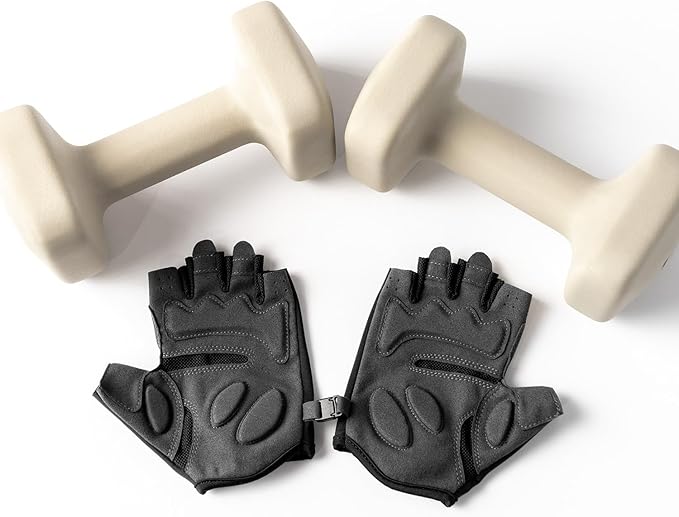 WeGym Breathable Workout Gloves for Men and Women, Exercise Gloves with Cushion Pads and Full Palm Protection, Weight Lifting Gloves for Gym, Fitness and Training