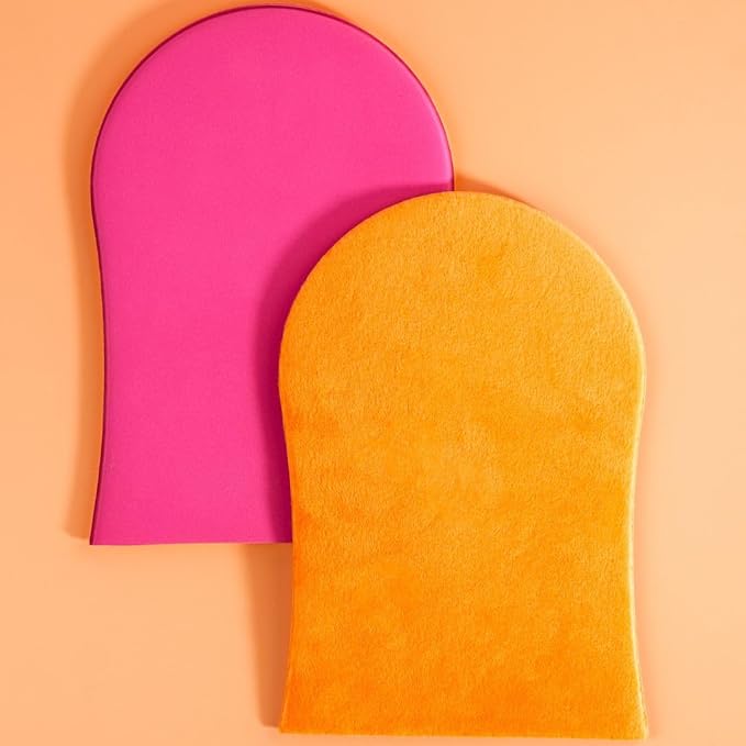 b.tan Gel Body Self Tanning Mitt | Glow Your Own Way Smooth Gel Mitt - Sunless Tan Gel Applicator Glove, Streak-Free, Even Application, Double Sided, Reusable