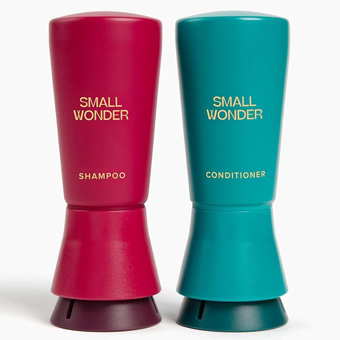 SMALL WONDER® Signature Shampoo and Conditioner Set (50-80 Washes) – Sulfate Free, Paraben-Free, Color-Safe, Powder to Creamy Lather Formula (Signature Shampoo & Conditioner Set)