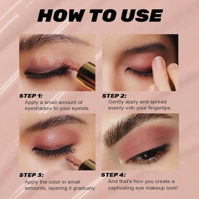 Warm Brown Shimmer Liquid Metallic Eyeshadow, Longwear Eye Makeup For Older Women, Buildable Highly Pigmented & Blendable Eye Shadow Cream in Shimmer Finishes, Vegan & Cruelty-Free, (01#Warm Brown)