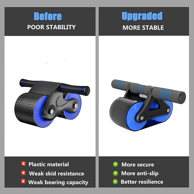 Automatic Rebound Abdominal Roller Wheelï¼Œquiet Non-slip Core Abdominal Exerciser