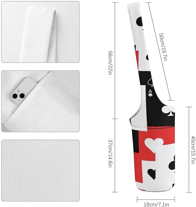 Yoga Mat Bag Large Tote Carrier Holder with Water Bottle Pocket Yoga Bags
