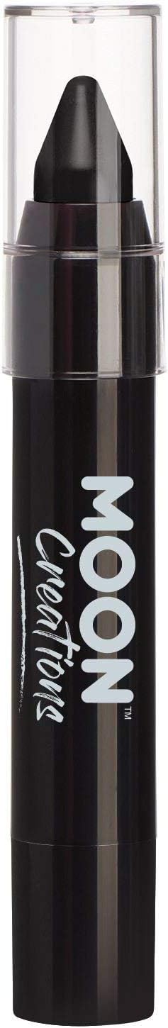 Black Face Paint Stick / Body Crayon makeup for the Face & Body by Moon Creations - 0.12oz