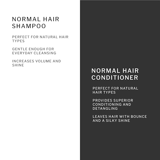 SACHAJUAN Normal Hair Shampoo and Conditioner Set | Ocean Silk Technology for Everyday Cleansing, Volume & Shine | Lightweight Hydration & Detangling | Vegan & Paraben-Free | Pack of 2 (8.4 oz)