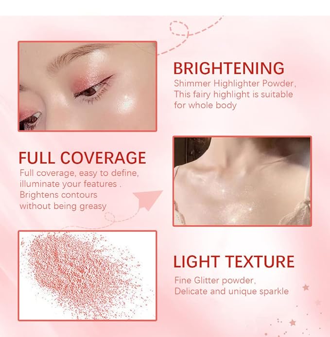 Polvo De Hadas Fairy Dust Highlight Patting Powder Fantasy Purple)