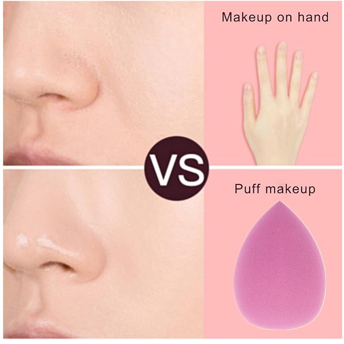 ZHIYE Makeup Sponge, Beauty Makeup Blending Sponge Puff Blender Foundation Sponge Concealer Sponges Applicator Sponges 8 Pcs