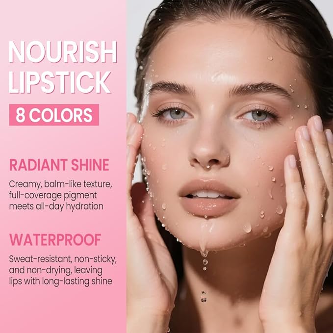 HHLTOH Honey Lipstick Tinted Lip Balm - Matte Tint Cream Lipsticks for All Skin Tones, Hydrating Lip Stain, Can be Buildable Blendable Nourishing Moisturizing Suitable for Women to Every Day Makeup 01