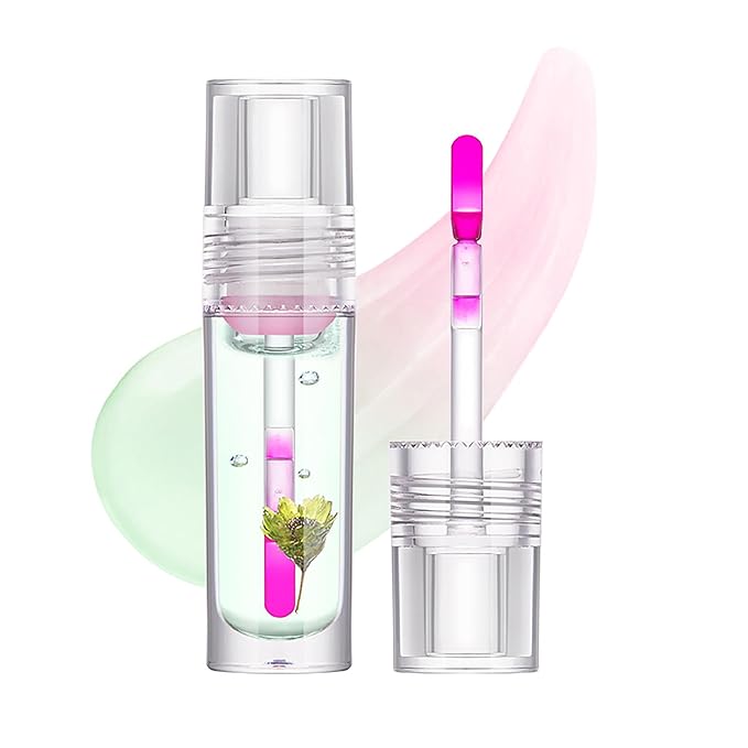 Flower Lip Oil, Hydrating Lip Glow lines