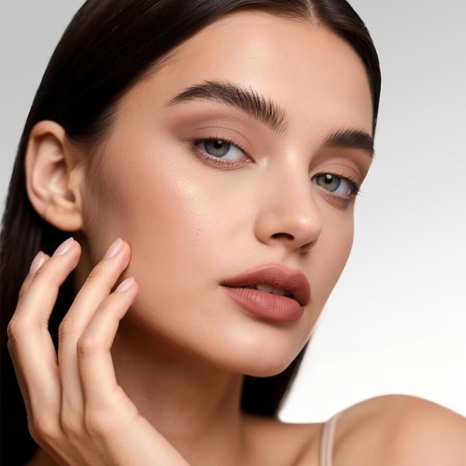 Erinde Liquid Eyeshadow Matte - 8 Colors Liquid Eye Shadow Base Beige, Neutral Naked Buildable Blendable Crease-Proof Cream Eyeshadow, Waterproof Long-Lasting Eye Makeup, Vegan & Cruelty-Free