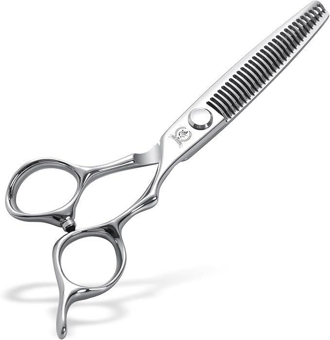 Fenice Peak 6 Inch 29 Teeth Professional Hair Thinning Scissors, VG10 Japanese Steel Texturizing & Blending Shears for Barbers, Salon Stylists & Home Use, CNC Precision Sharpened