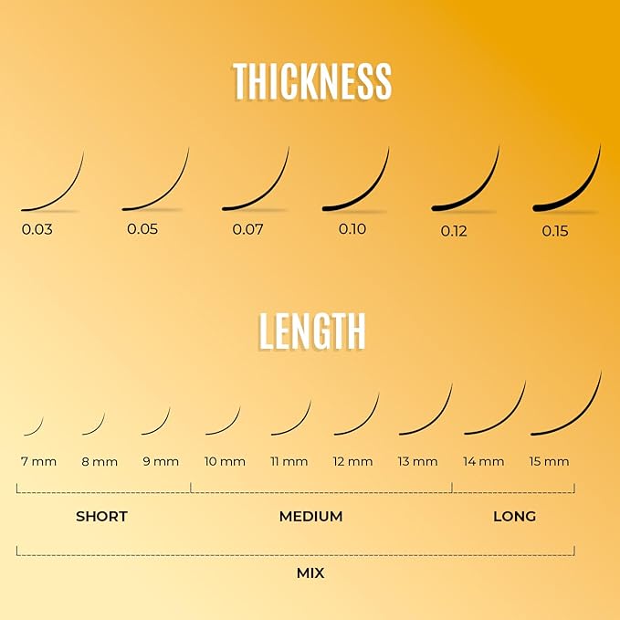 Individual Lashes Semi Permanent Mink Lashes by STACY LASH | Volume & Classic Lash Extensions | CC Curl Eye Lashes | Eyelash Extension Supplies for Lash Tech | 16-Rows Lash Tray | CC-0.10-14mm