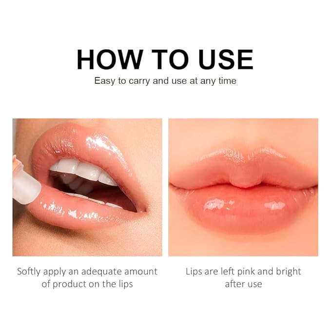 4Pcs Lip Glowy Balm | Lip Grapefruit)