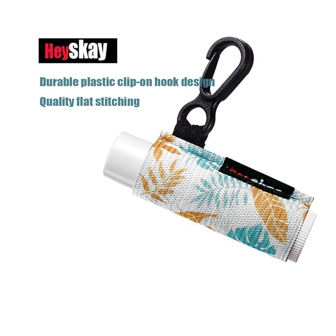 3PCS Lip Balm Holder Sleeves Keychain