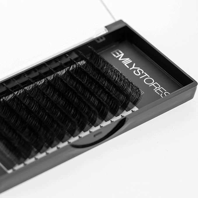 Eyelash Extensions 0.07mm Thickness C Curl Length 15mm Easy Fan Eye Lashes For Lash Extensions(0.07,C,15mm)