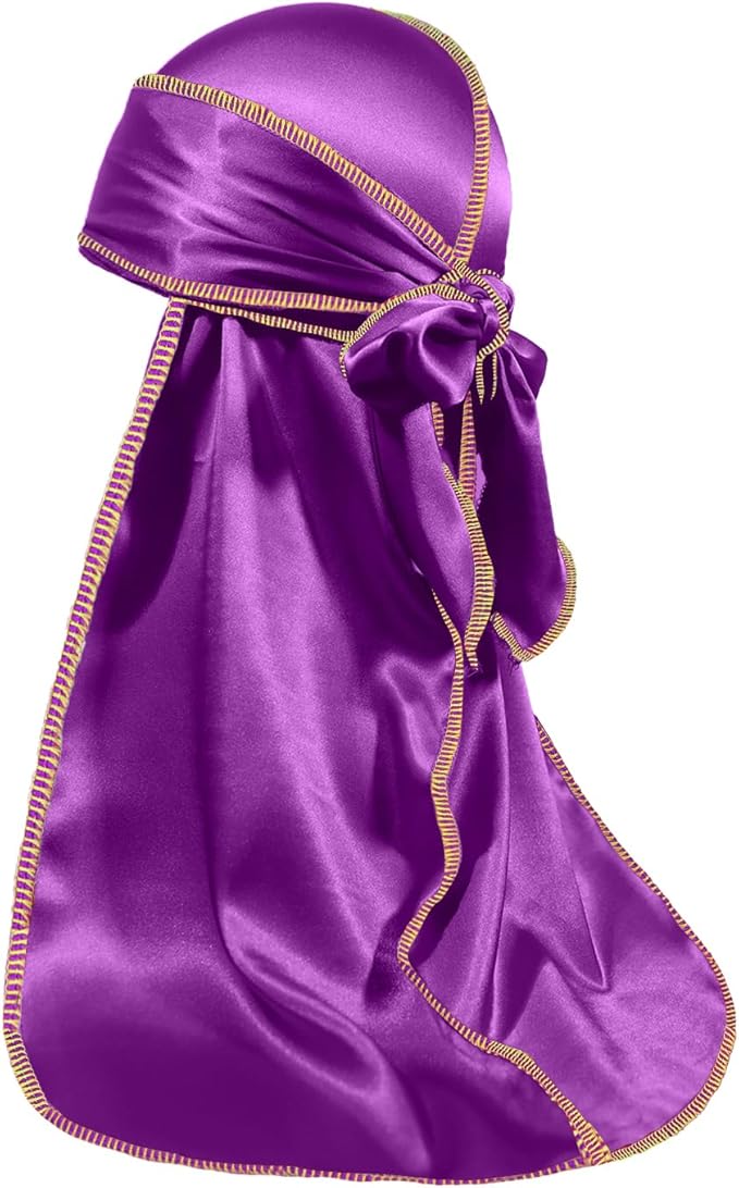 ForceWave Silky Durag for Men Wave Cap Satin Dorag for Men Women 360 Wave