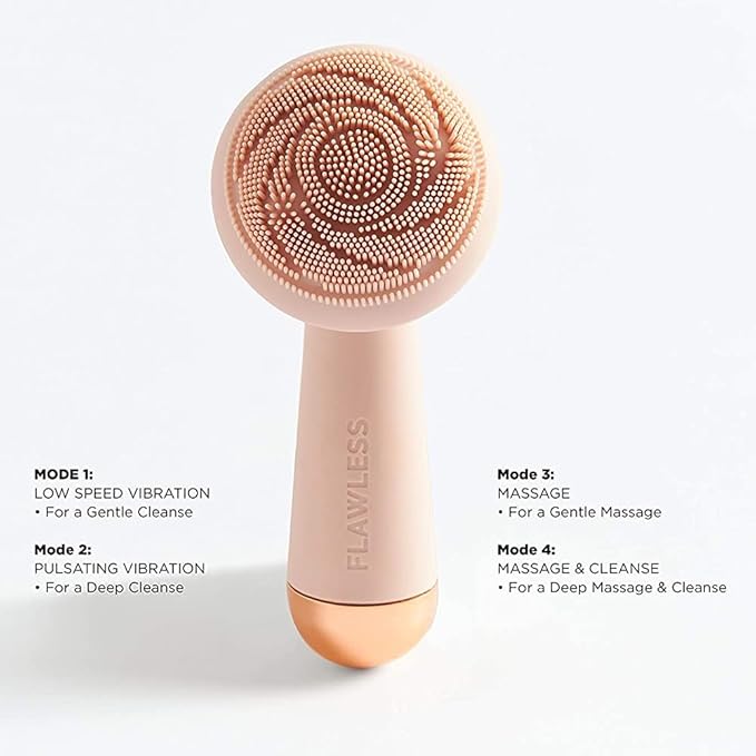 Finishing Touch Flawless Cleanse Silicone Face Scrubber and Cleanser, 1 count