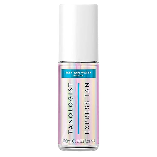 Tanologist Medium Mini Self Tan Water, Clear Self Tanning Water, Travel Size, Streak-Free Tanning Mist, Natural Bronze, No Fake Tan Smell, Clean Ingredients, 3.38 fl. oz/100 ml Bottle