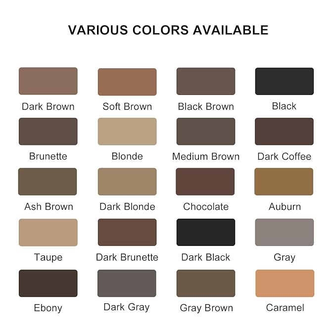 Eyebrow Stamp Stencil Kit ,Brow Stamp Trio Kit with Waterproof Eyebrow Pencil, Eyebrow Pomade, 20 Eyebrow Stencils, Dual-ended Eyebrow Brush and Sponge Applicator - Dark Brown