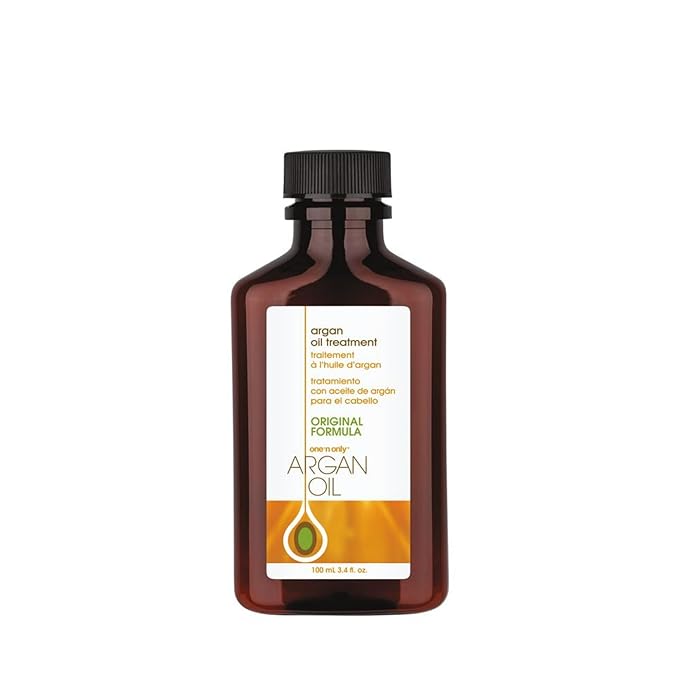 One n Only Argan Oil Hair Treatment - Lightweight & Hydrating Hair Oil for Natural, Wigs & Extensions - Shine Enhancing, Heat Protectant & Frizz Control (3.4 oz)
