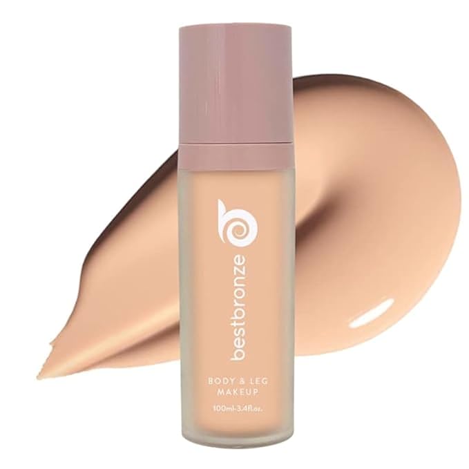 Best Bronze Bombshell Body Makeup - Tattoo Cover Up Makeup & Body Foundation Waterproof - Tattoo Concealer Waterproof for Scars, Varicose Veins Cover Up & Leg Foundation (N6.5 Peachy Beige)