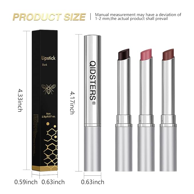 3Pcs Honey Lipstick Tinted Lip Balm, Sheer Hydrating Lip Stain for All Skin Tones, Natural Lightweight Lips Gloss Makeup for Women, Vegan & Cruelty-Free