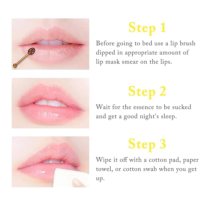 2PCS Honey Lip Balm, Exfoliating Honey Exfoliator