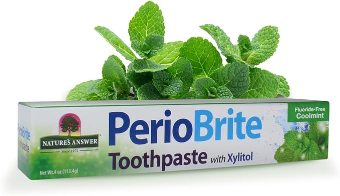 Nature's Answer Periobrite Natural Toothpaste, Cool Mint, 4 Ounce, 3 Count Nature's Answer Periobrite Natural Toothpaste, Cool Mint, 4 Ounce