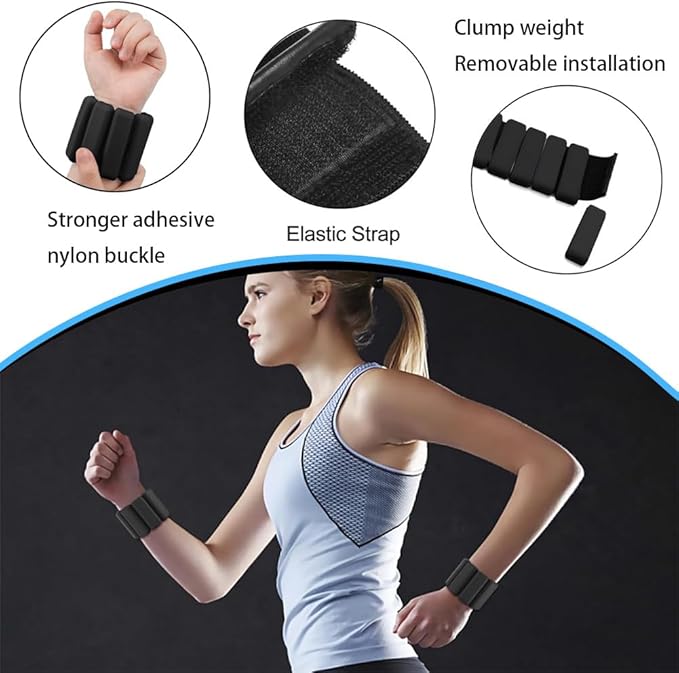 Ankle Weights Set of 2(1Lbs Each)