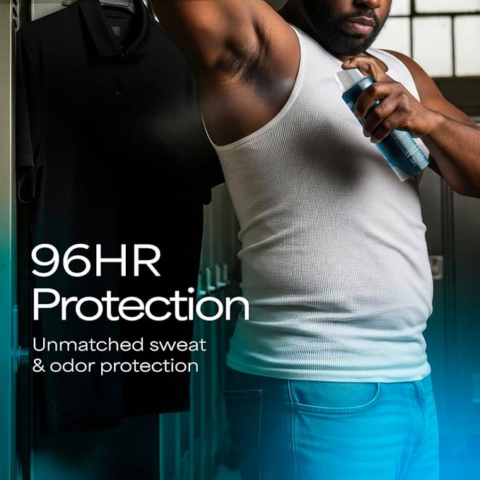 Degree Anti-Perspirant Aerosol Cool Rush for 96 Hour sweat and odor protection 5X protection 3.8 oz