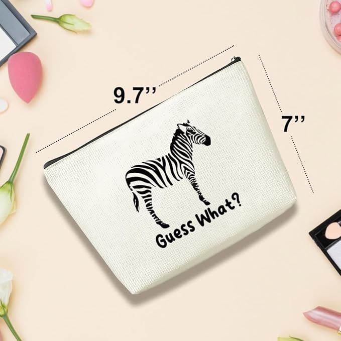 VICBOU Funny Zebras Makeup Bag Zebra Gifts for Women Zebra Supplies Accessories Cute Cosmetic Bag for Girls Daughter Animal Zebras Lovers Sister Best Friends Christmas Mothers Day Birthday Gifts