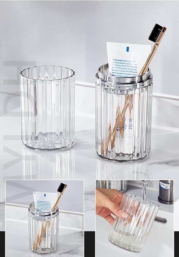 Toothbrush Travel Case Portable Travel Toothbrush Holder, Large Travel Toothbrush Cup, Travel Toothpaste Container for School, Camping, Business Trip Bathroom