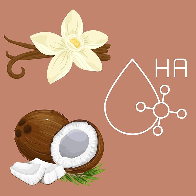 RIVER & ROWE Coconut Water & Vanilla Hyaluronic Acid Exfoliating Body Wash