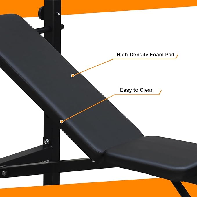 Adjustable Olympic Weight Bench Set