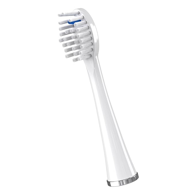 Waterpik Genuine Full Size Replacement Brush Heads with Covers for Sonic-Fusion Flossing Toothbrush SFFB-2EW, 2 Count White (Pack of 2)