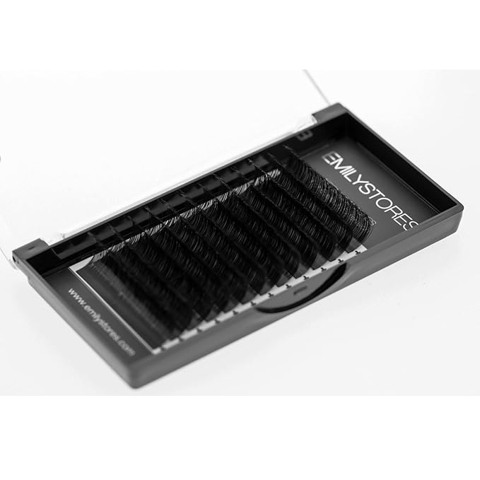 Eyelash Extensions 0.07mm Thickness C Curl Length 15mm Easy Fan Eye Lashes For Lash Extensions(0.07,C,15mm)